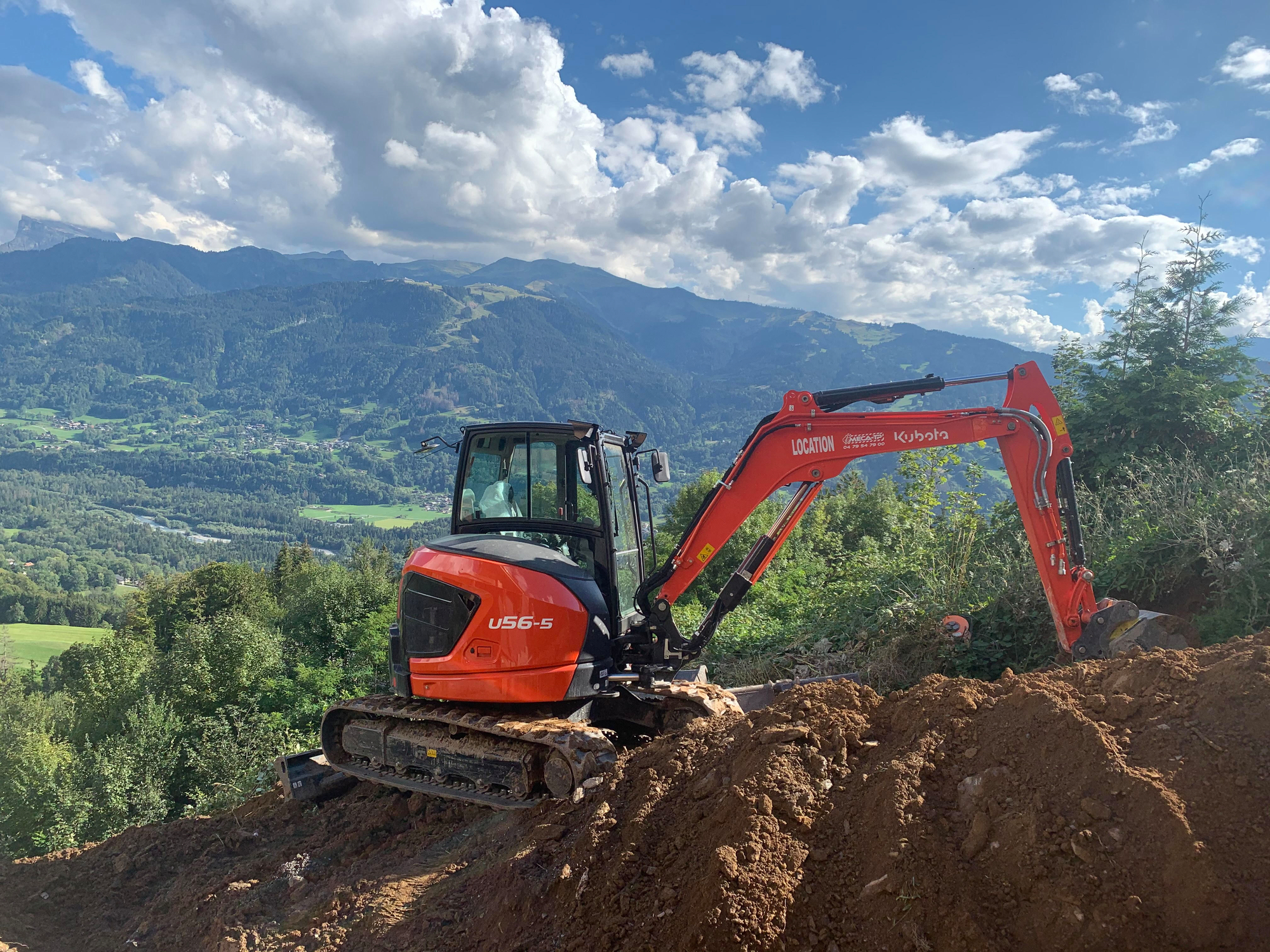 Mini escavatore Kubota U56-5 - Franco Clò Macchine Movimento Terra