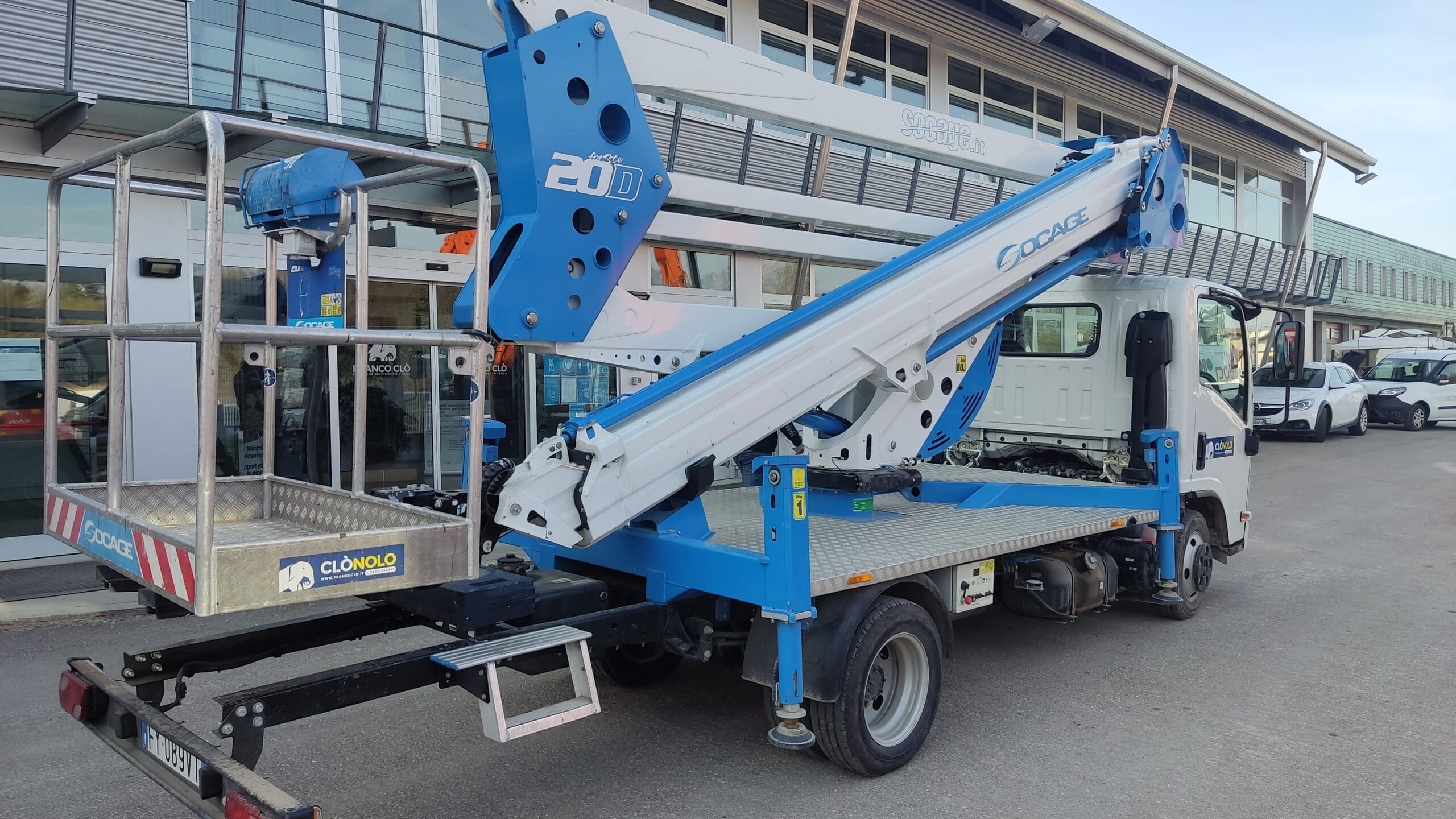 Piattaforma aerea SOCAGE FORSTE 20D - Franco Clò Macchine Movimento Terra
