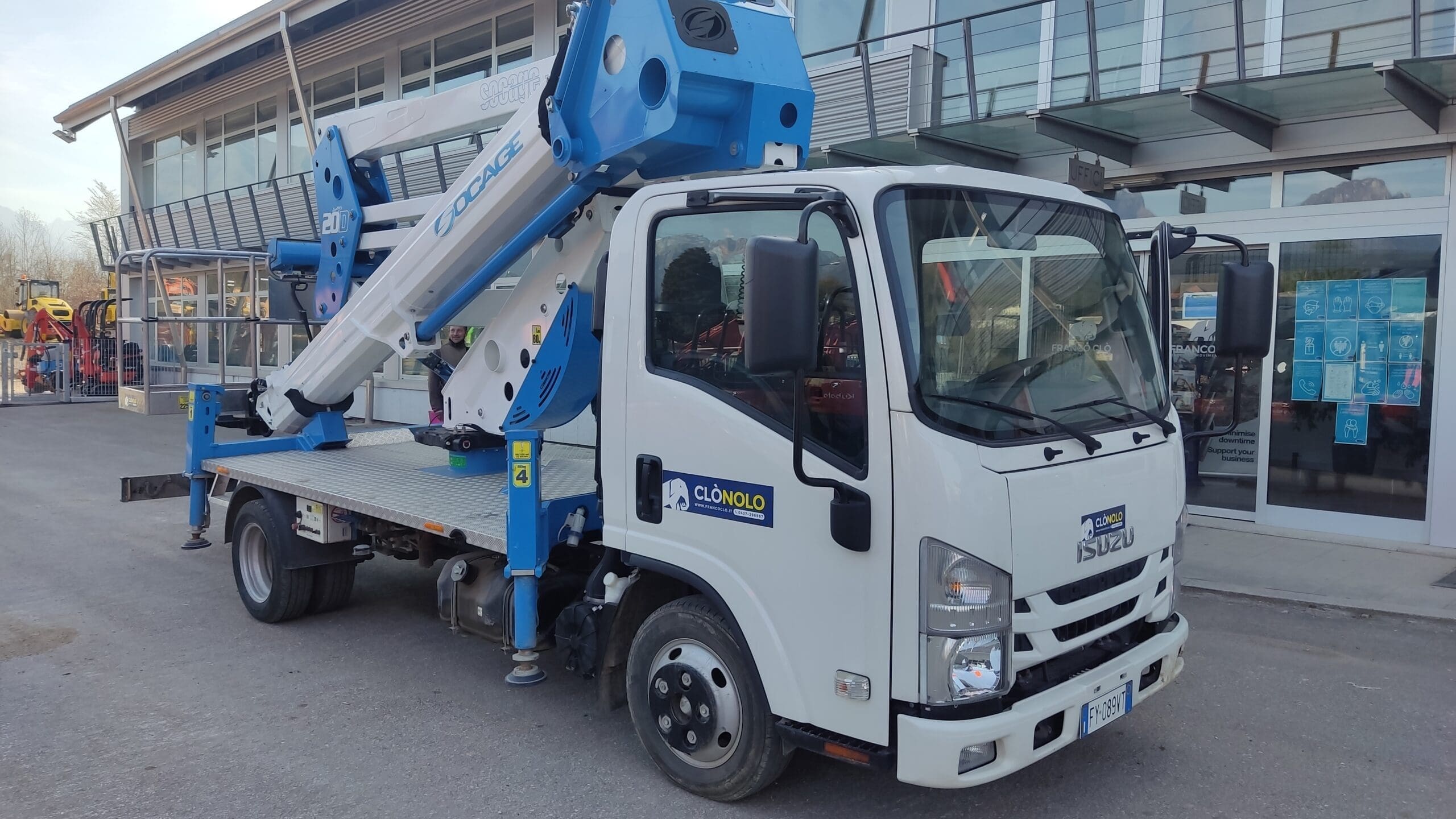 Piattaforma aerea SOCAGE FORSTE 20D - Franco Clò Macchine Movimento Terra