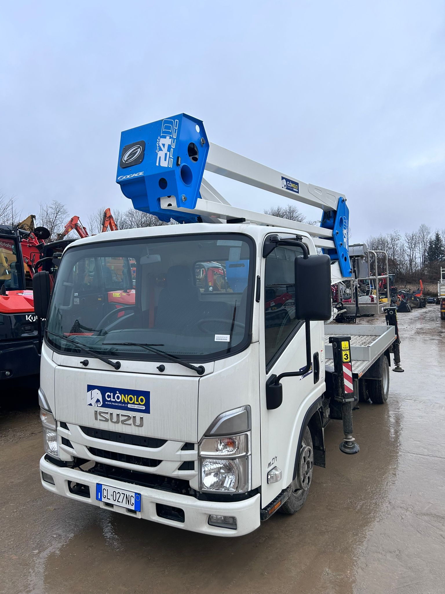 Piattaforma aerea SOCAGE FORSTE 24D - Franco Clò Macchine Movimento Terra