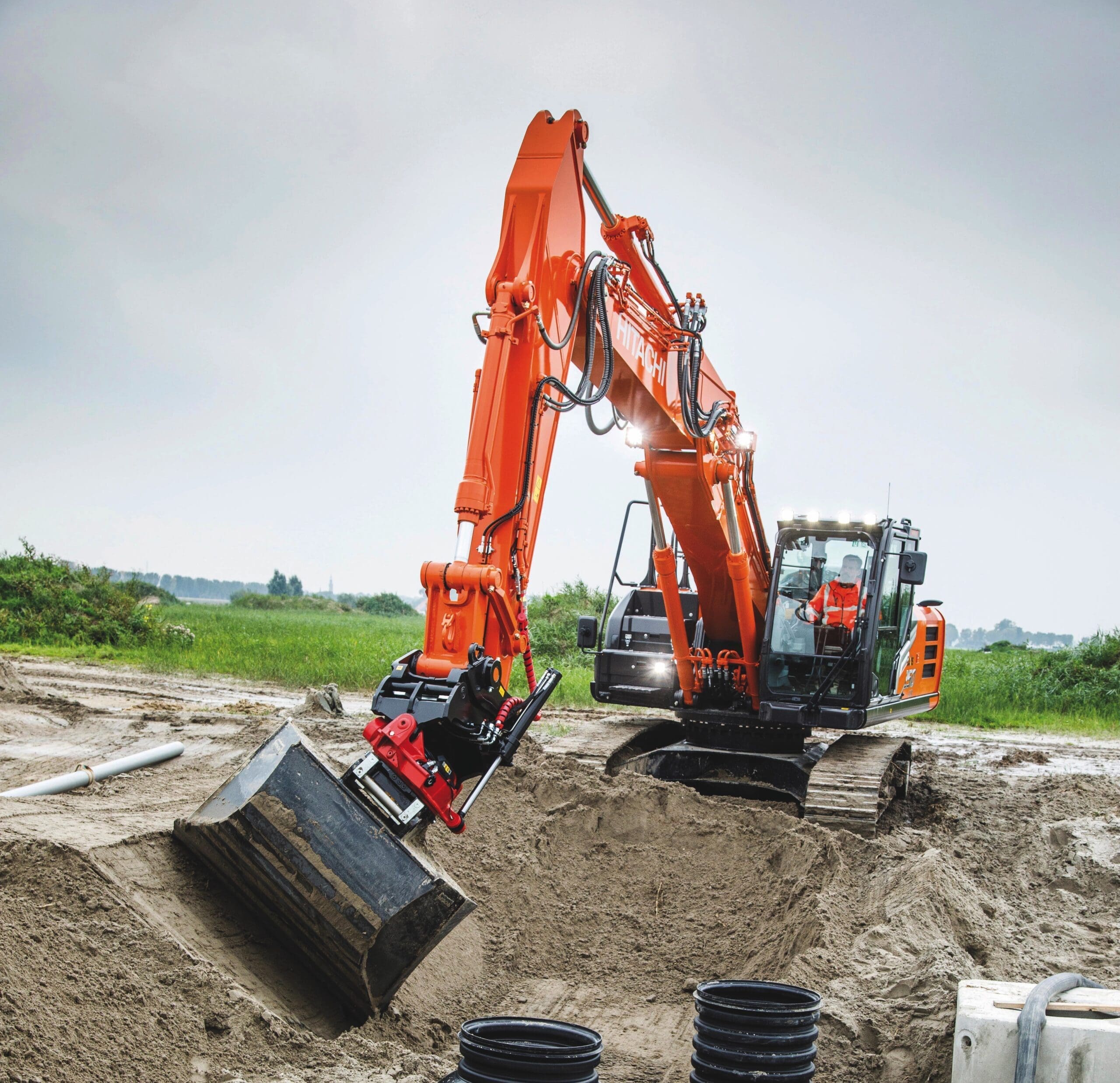 Escavatore cingolato Hitachi ZX350LCN-7 - Franco Clò Macchine Movimento Terra