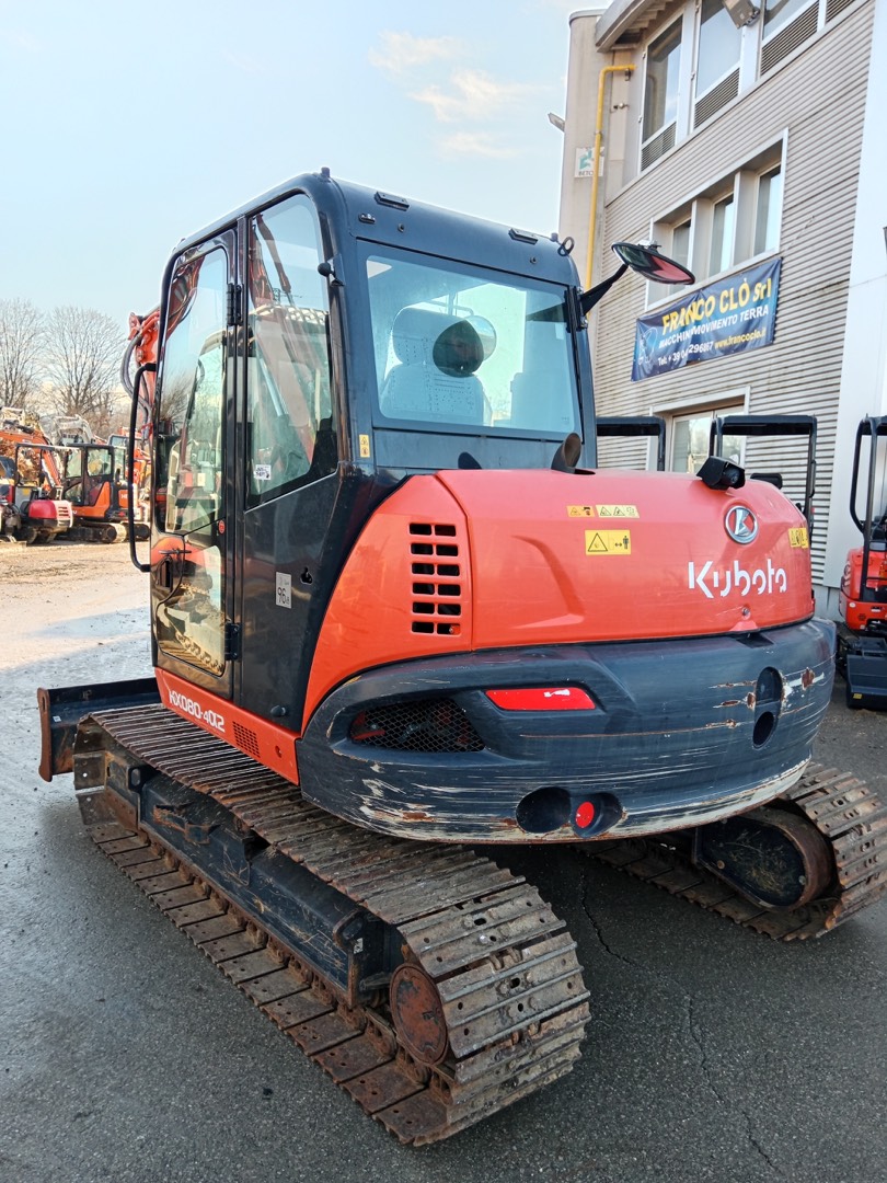 Midi escavatore Kubota KX080-4 LAT - Franco Clò Macchine Movimento Terra